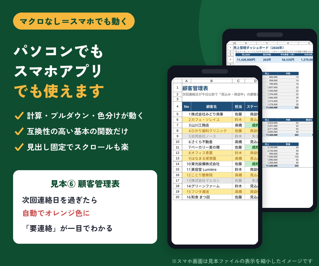 入力するだけで自動計算のExcel管理表を作ります マクロなし・関数だけ｜在庫・売上・家計簿・シフトに イメージ8
