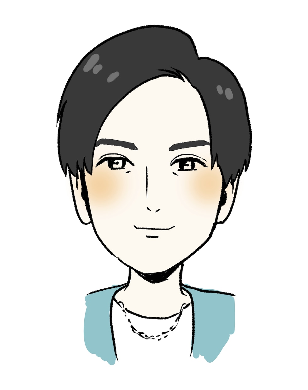 1500円で人物・ペットの似顔絵をお描きします SNS、名刺、プレゼントに。5人以上のご注文は値引き対応 イメージ2