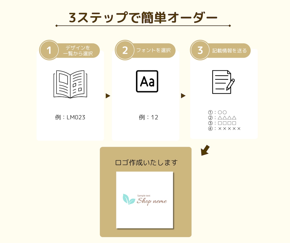 女性向けのイニシャルデザインのロゴ制作します サンプルを見て選べる♪花や筆記体など幅広いロゴデザイン イメージ5