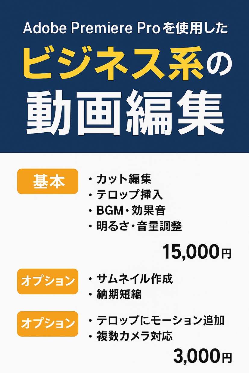 ビジネス系動画編集 をおこないます 企業PRや採用動画に最適！ビジネス系動画編集 イメージ1