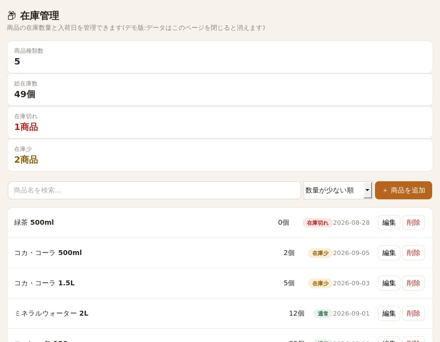 AIで業務管理ツールを即日作成します 在庫・勤怠など幅広く対応、専用ツールに仕上げます イメージ1
