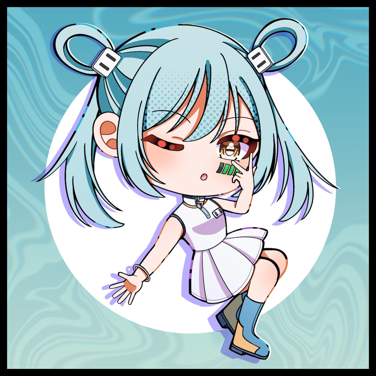 ミニキャラのイラストを作成します SNSアイコン等に使えるミニキャライラスト作成します！ イメージ7