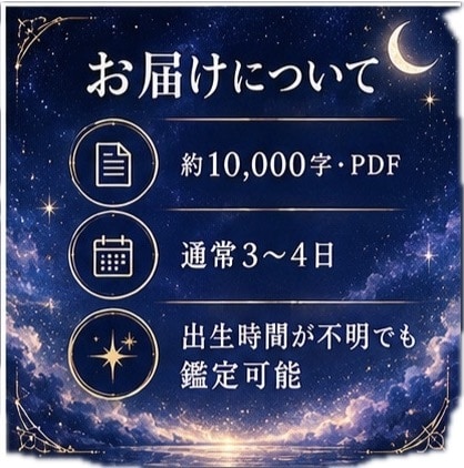 1年の運勢★あなた専用の星暦カレンダーを作ります 約10,000字| 1年の動く時・待つ時が月ごとに分かります イメージ10