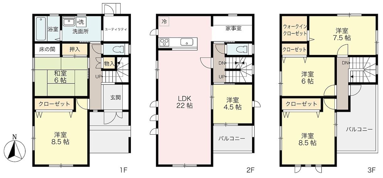 不動産物件の間取り図を作ります Illustratorできれいに作ります イメージ3