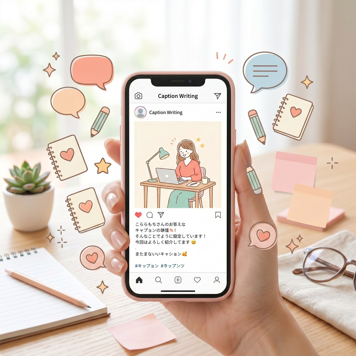 Instagram投稿文を10本まとめて作成します 投稿が続かない方へ。Instagram投稿文を作成します。 イメージ1