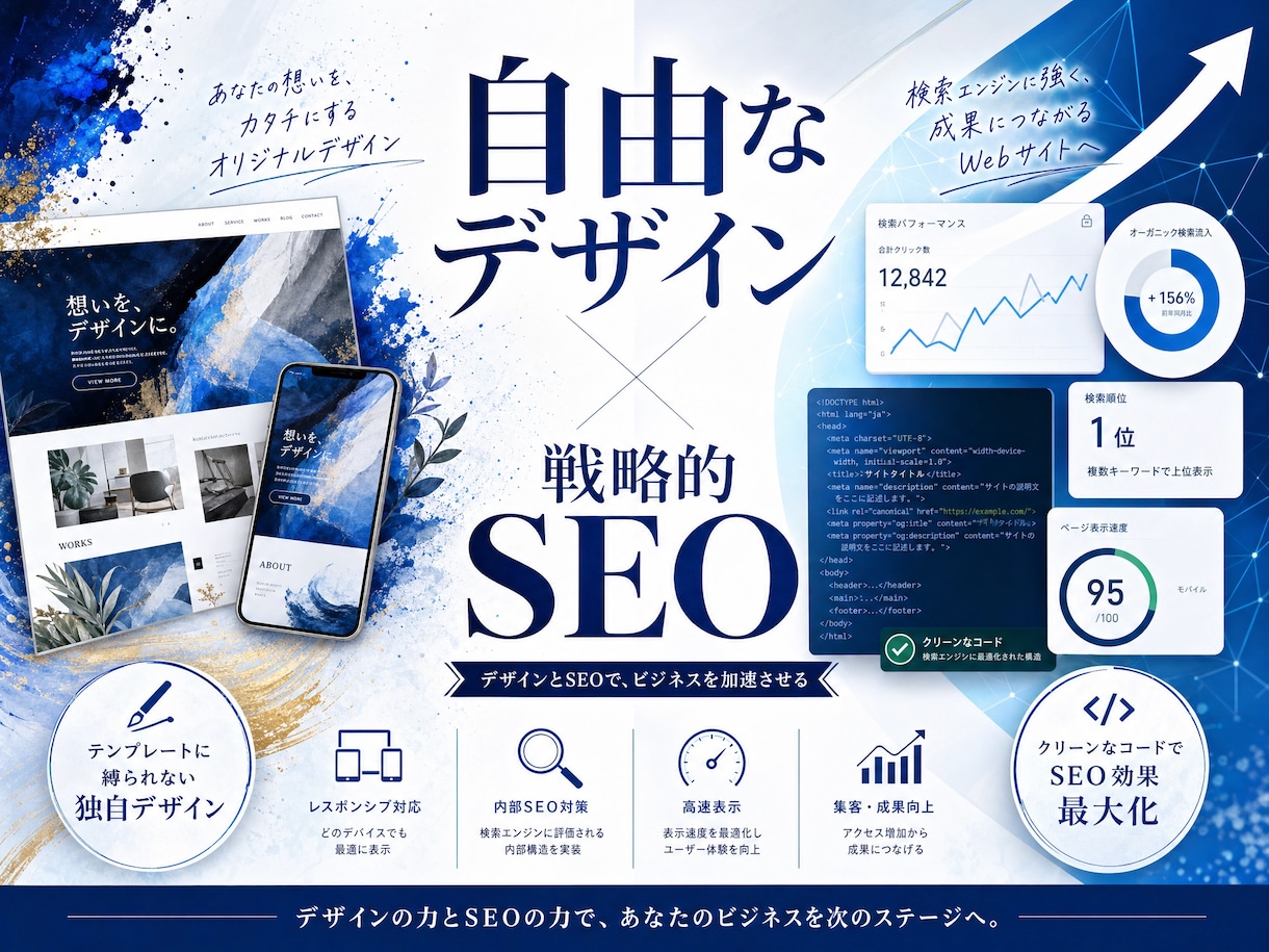 高セキュリティ◆企業向けHTMLサイト制作します 高速表示・自由設計・SEO！戦略的Webサイトで成果を最大化 イメージ2