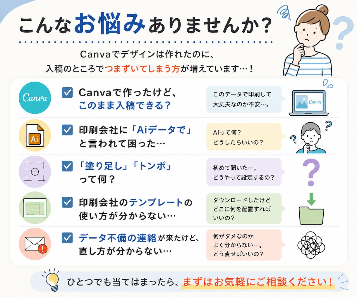 canvaで作ったのに入稿できない…を解決します 入稿データ作成！初心者歓迎！！ イメージ2
