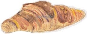 完成品・水彩イラスト（パン）販売しています プリントアウトしてシールとかにいかがでしょう？ イメージ3