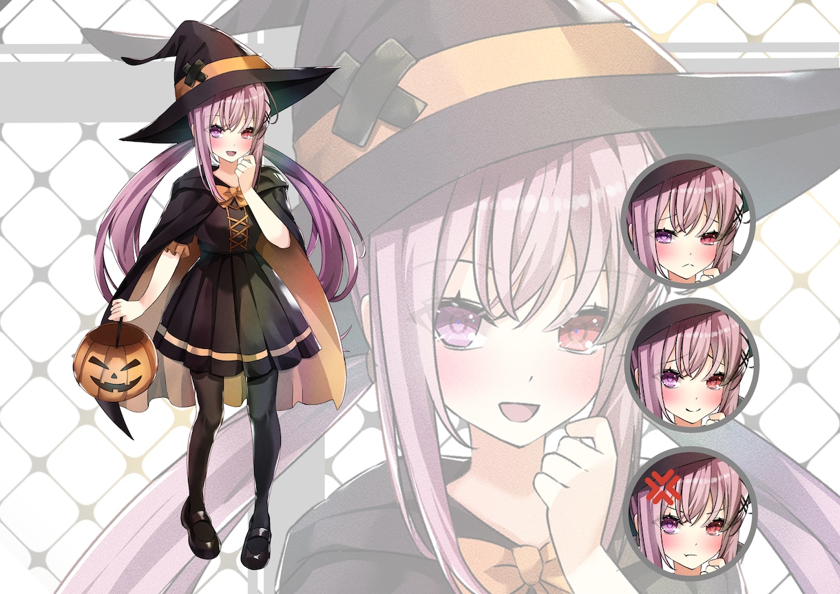 配信用、Vtuber、等身イラストの立ち絵描きます TRPG、ゲーム、IRIAM用の可愛いキャラ制作します イメージ5