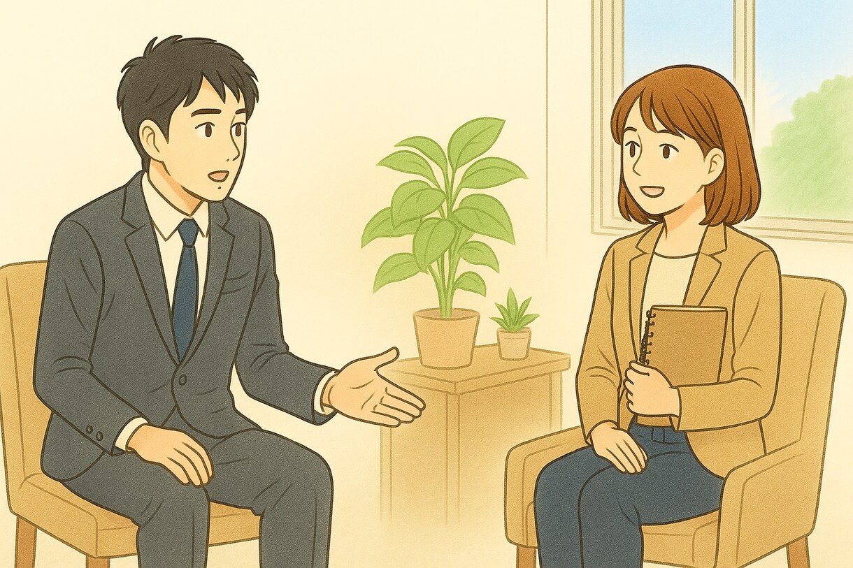 もやもやを言語化し、一緒に考え前に進む対話をします 共感だけではない、頭の中の整理と、思考の対話をしましょう イメージ1