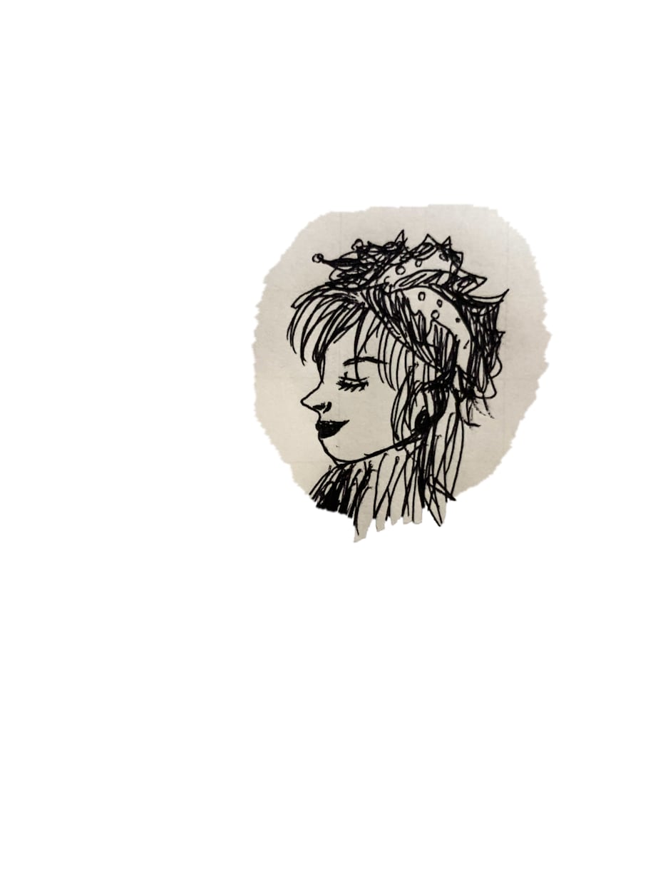 横顔✳︎白黒スタイリッシュイラストかきます 特徴を捉えて手書きから綺麗に画像としてお渡しします。 イメージ2