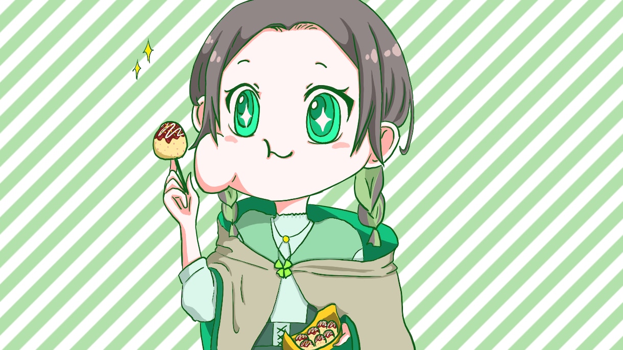 イラスト作成受付ます 背景透過も可能、ミニマムなキャライラストです イメージ5