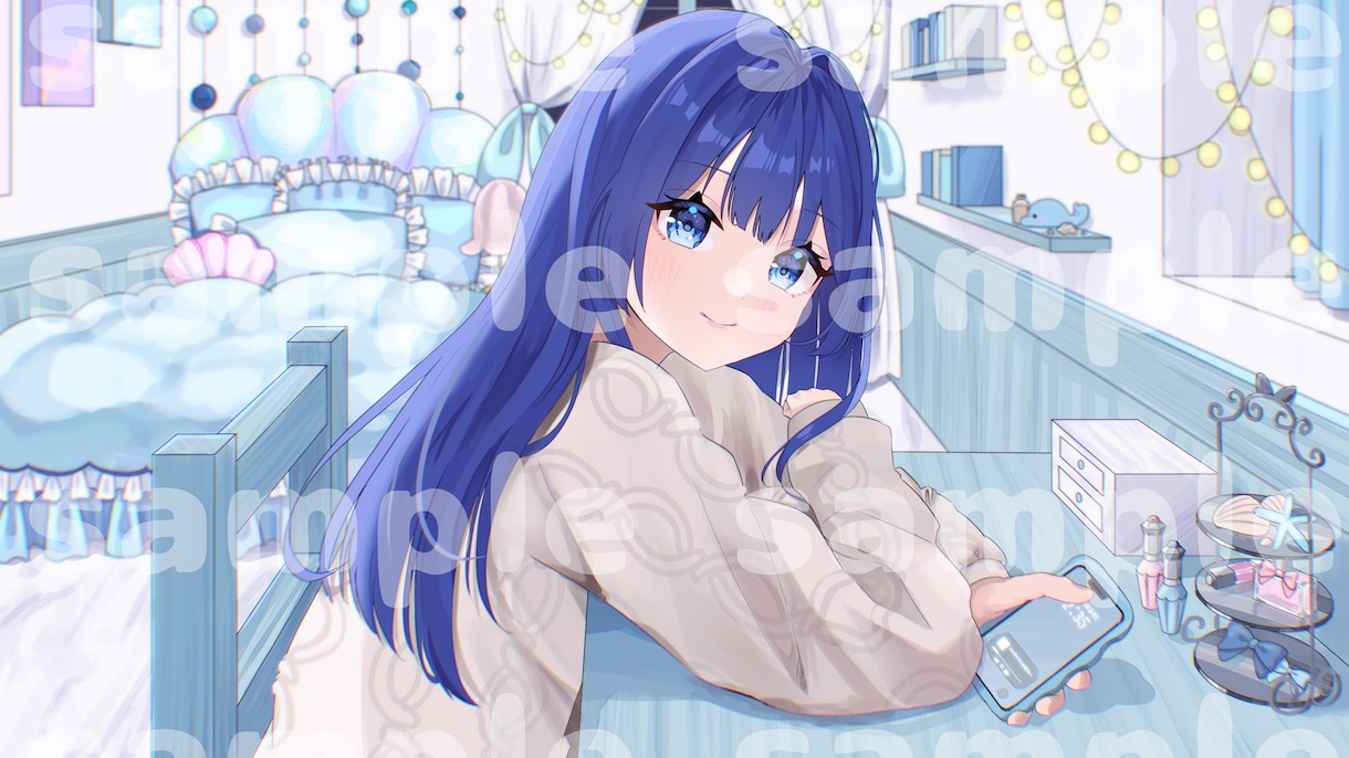 キラキラしていて可愛い高品質なイラストを描きます アイコン、キャス画、歌ってみたサムネ、夢絵、立ち絵描きます！ イメージ8