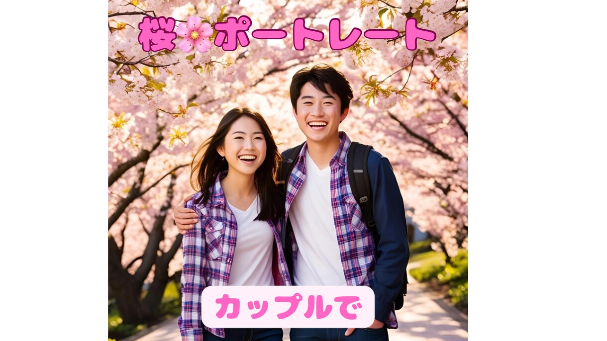 桜の時期にしか撮れない「桜ポートレート」撮ります お好きな時にお好きな場所でお好きな人と沢山撮りましょう！！ イメージ7