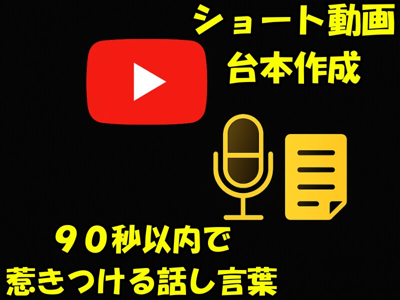 YouTubeショート・TikTok台本作成します 90秒以内で惹きつけるプロ台本をスピード納品 イメージ1