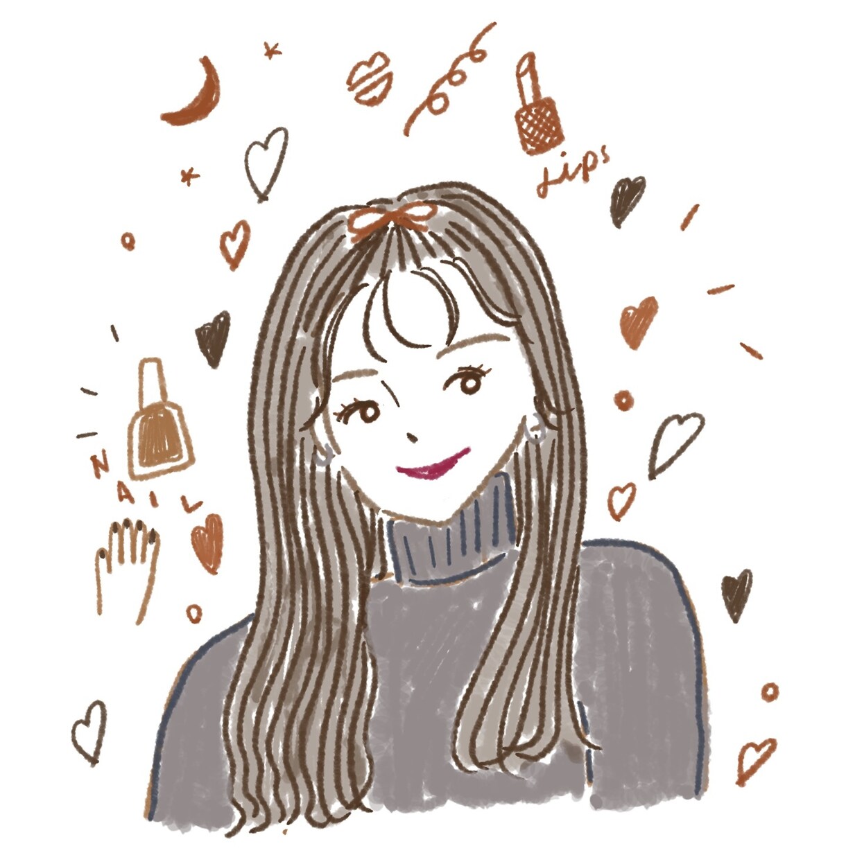 SNS用アイコンや似顔絵イラスト作成承ります かわいすぎずシンプルでお洒落なイラストをお届けします♩ イメージ3