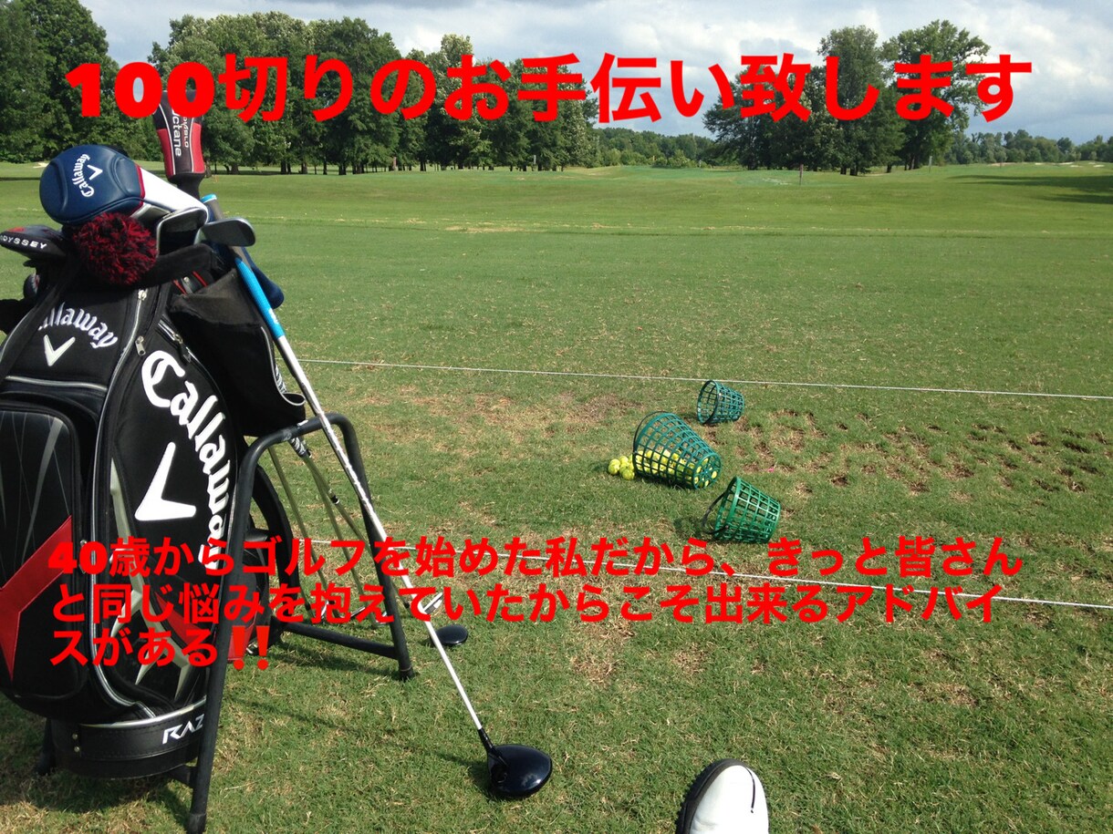 100切りのお手伝いを致します まだ100が切れない初心者向けのレッスンを致します イメージ1
