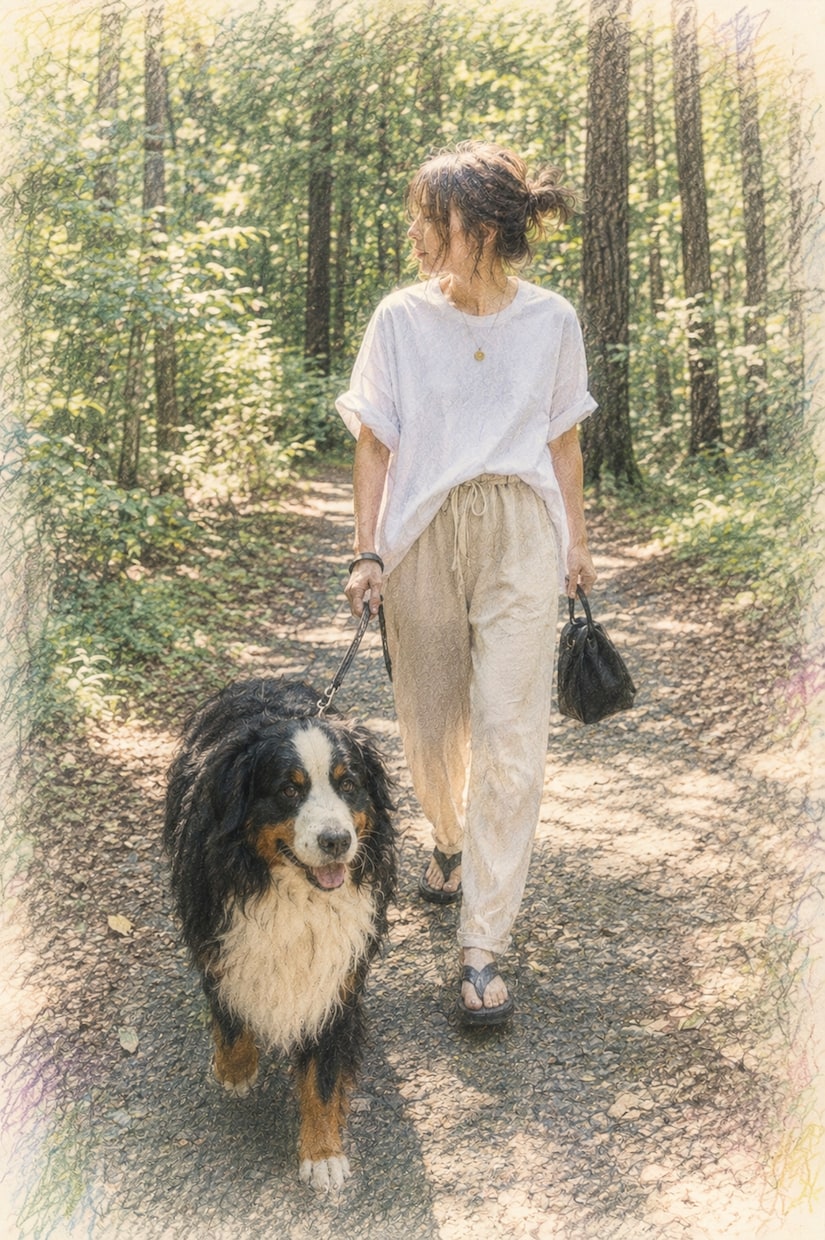 写真を絵本のようなイラストにします 大切な人や愛犬との思い出を一枚の絵に。 イメージ1