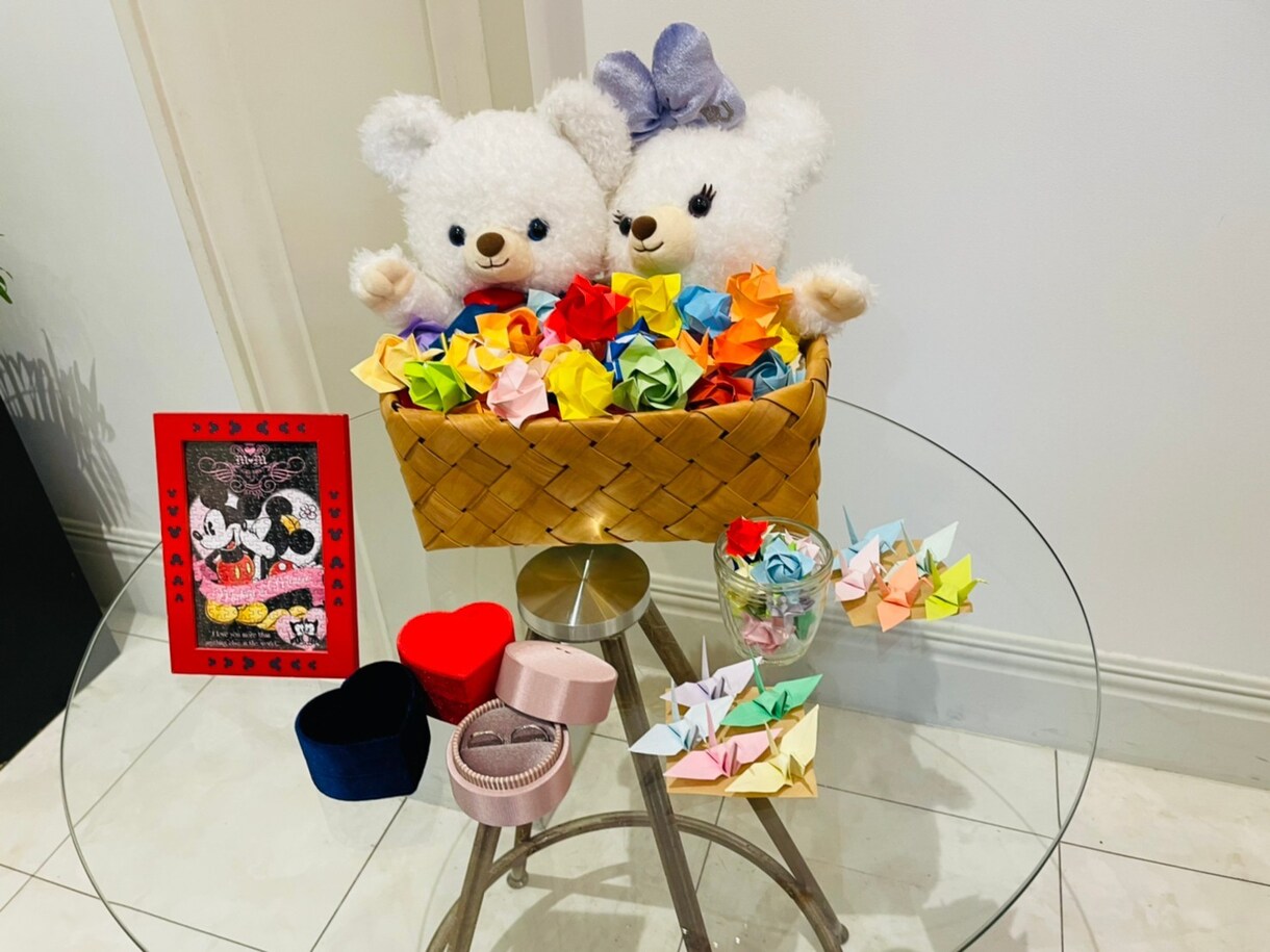 結婚式のアイテム等の折り紙折ります 折り鶴シャワーや結婚式場の飾り付けにいかがですか？ イメージ4