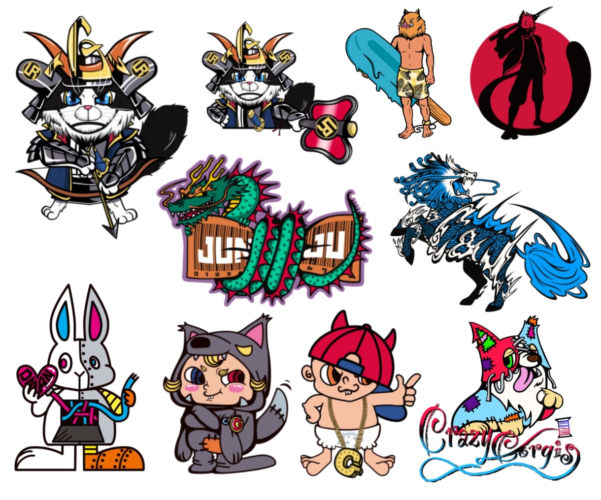 インパクトのあるオリジナルキャラクター描きます ロゴやグッズデザインもお手伝いできます！初めての方大歓迎です イメージ8