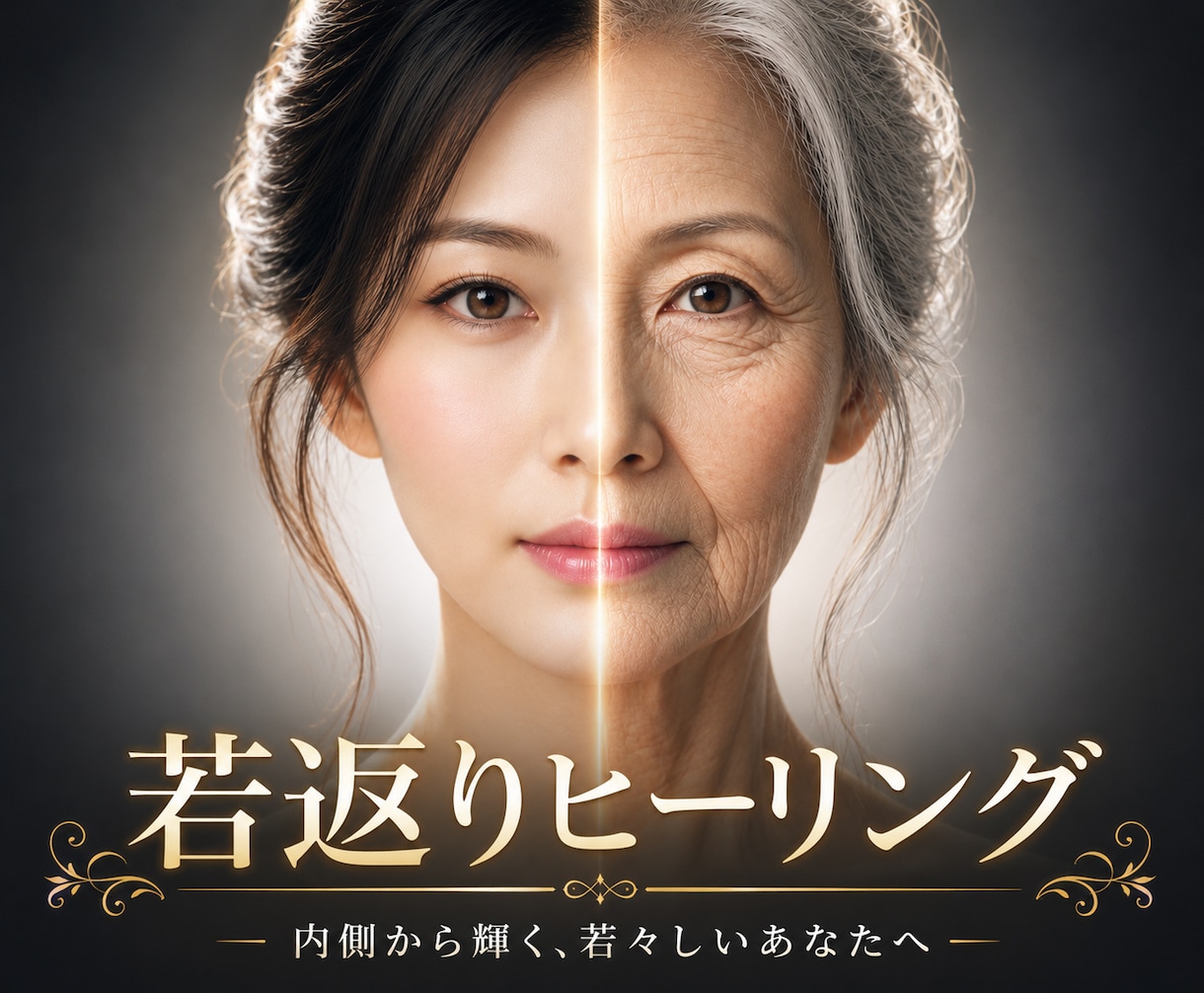 若返りヒーリング！若々しい美と輝きを取り戻します 年齢に負けない若々しさへ！美容＆アンチエイジングヒーリング イメージ1