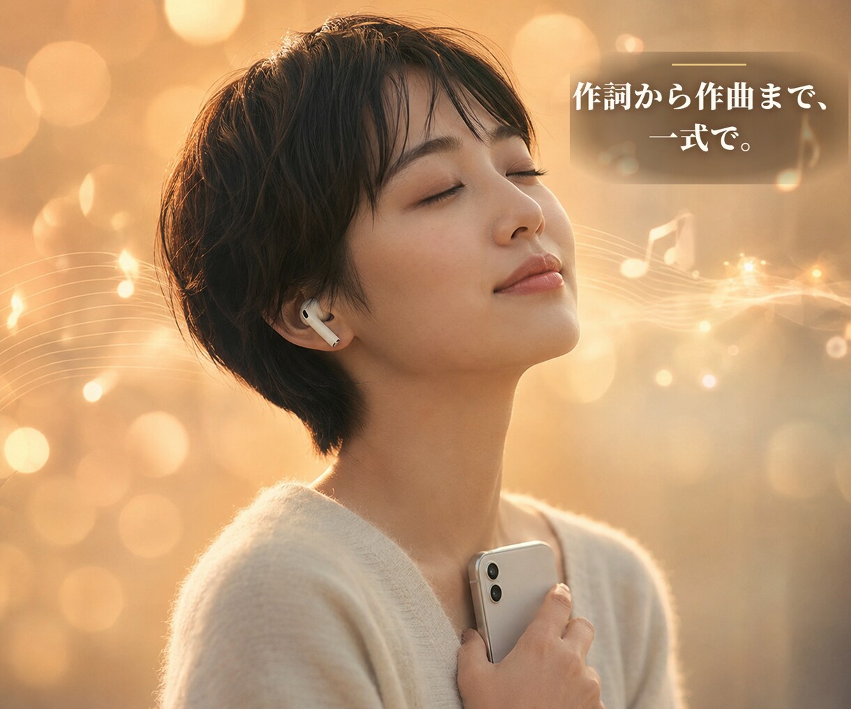 サービス紹介や自己紹介のテーマソングを制作します ♪ あなただけのエピソード。そこから丁寧に詞を紡ぎます。 イメージ3