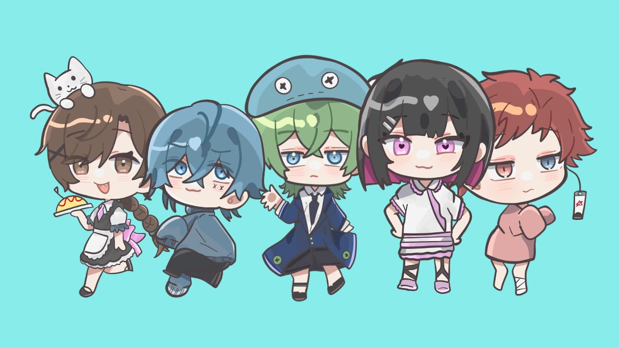 目のひくアイコンイラストを描きます グッズ制作やオリジナルキャラクターを制作します。 イメージ1