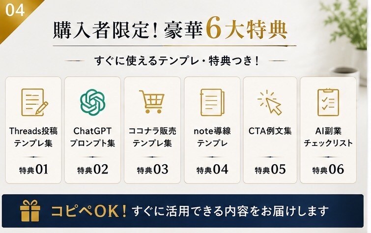 初心者向け！AI副業の始め方を完全サポートします ココナラ販売×ChatGPT活用テンプレ付き イメージ4