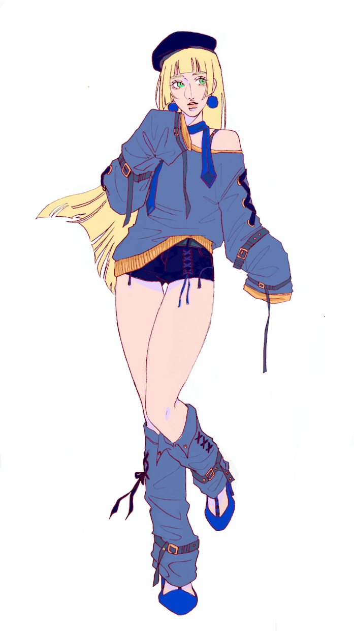 キャラクターのラフ+簡易着色描きます 細部までこだわる世界観重視のキャラをデザインします！ イメージ2