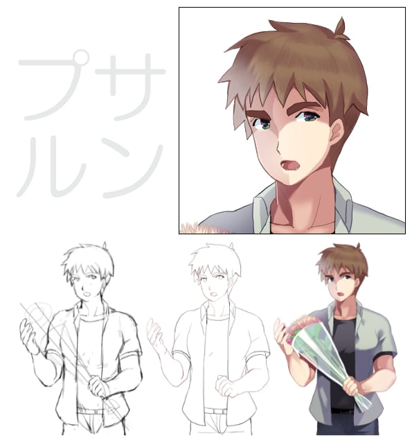 男性・女性キャラクターのアイコンを描きます アニメ・ゲーム塗りイラストが得意です イメージ7