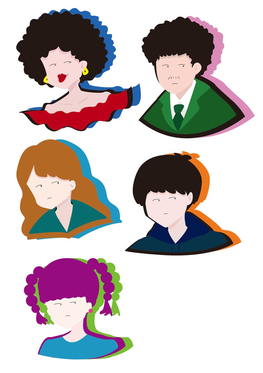 可愛いイラストSNSアイコン作成します 趣味や好きな物をコラージュして イメージ2