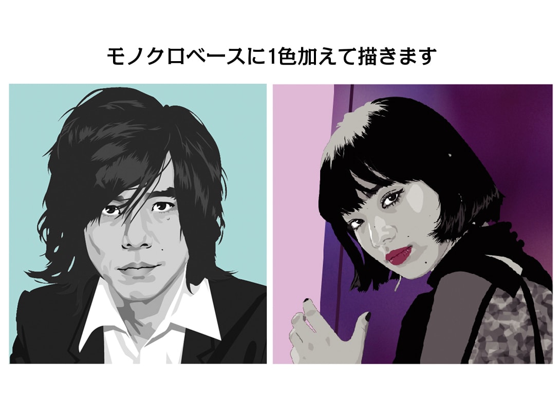 お写真より渋くリアルなアート風イラスト描きます 格好良くお洒落に　高画質かつ10×10㎝納品！高コスパ イメージ5