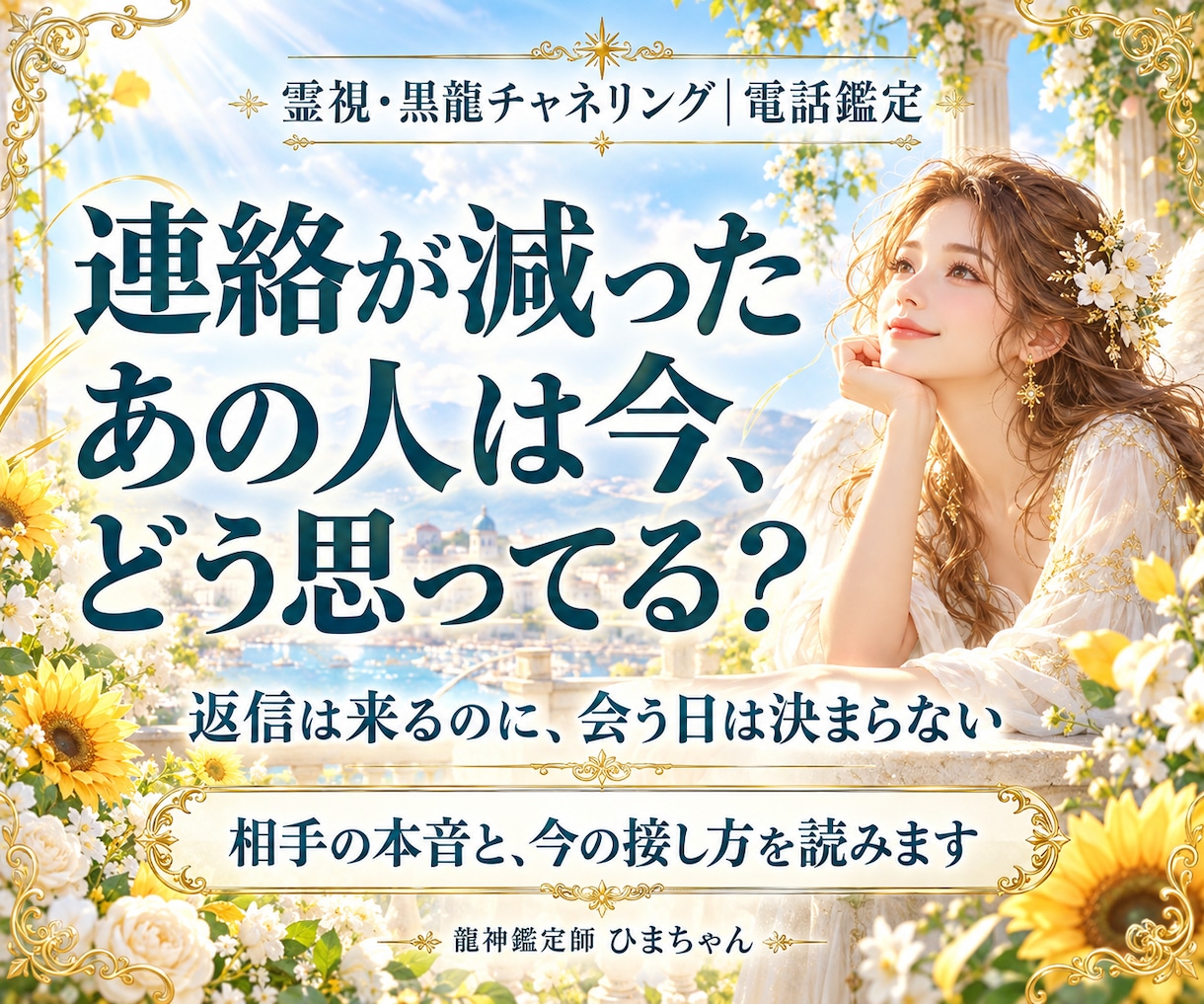 霊視｜連絡が減った相手の気持ちと理由を占います 返信は来るのに会えない｜相手の本音と今の接し方を読みます イメージ1