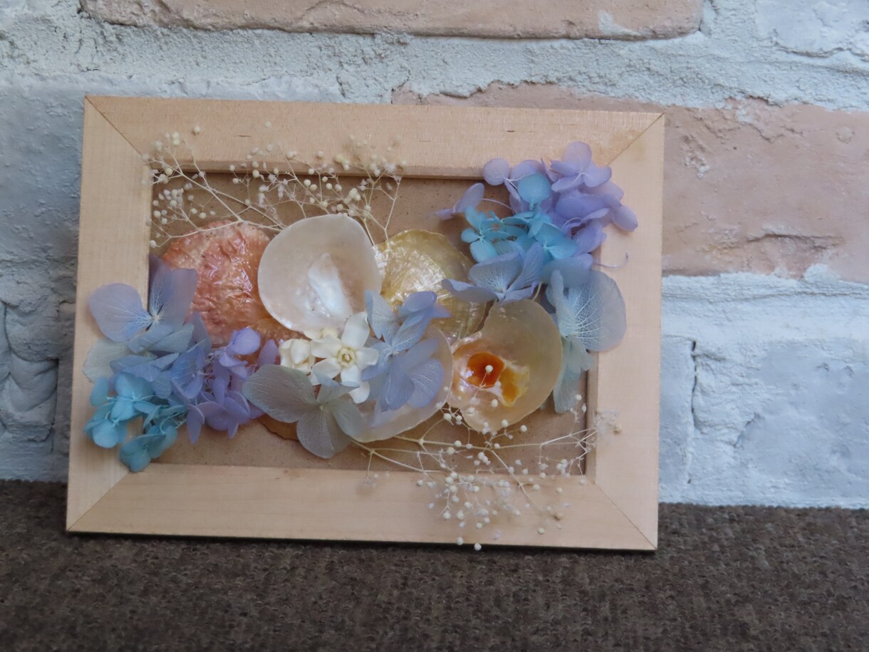 オーダーメイドの貝画を作成します オリジナルの手芸作品、貝画を作成いたします！ イメージ8