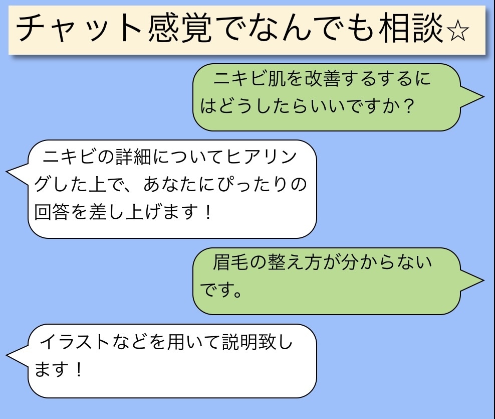 化粧品なんでも相談★あなた専属アドバイザーやります 大手化粧品メーカー勤務の実力でワンランク上のあなたへ！ イメージ2