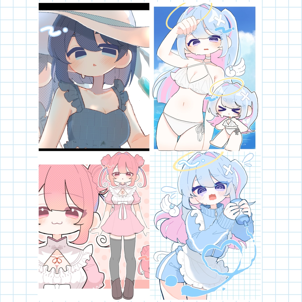 可愛いあなただけのイラスト描きます 個人利用でも活動用でも様々な用途にご使用できます！ イメージ3
