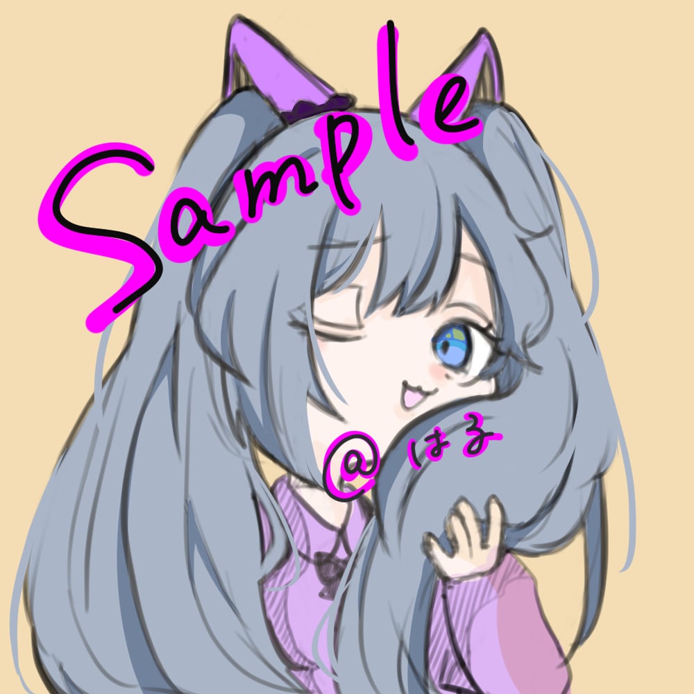 修正無料でかわいいアイコン描きます お手軽にかわいいアイコン描きます イメージ2