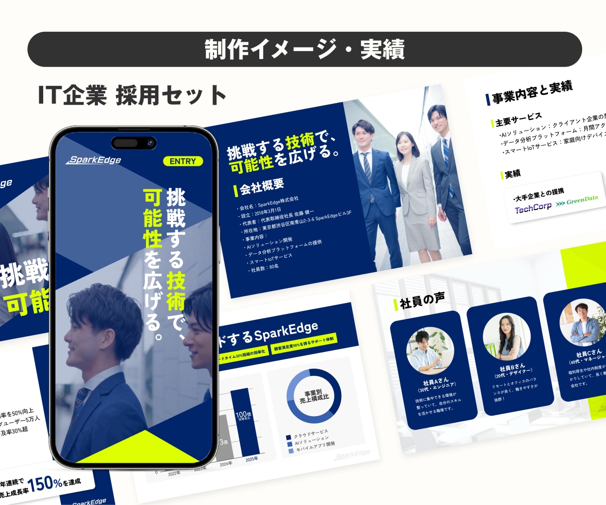 採用セット(採用資料＋採用LP)をお得に制作します 【セットで割引】採用に必要な採用資料＋採用LPの便利なセット イメージ3