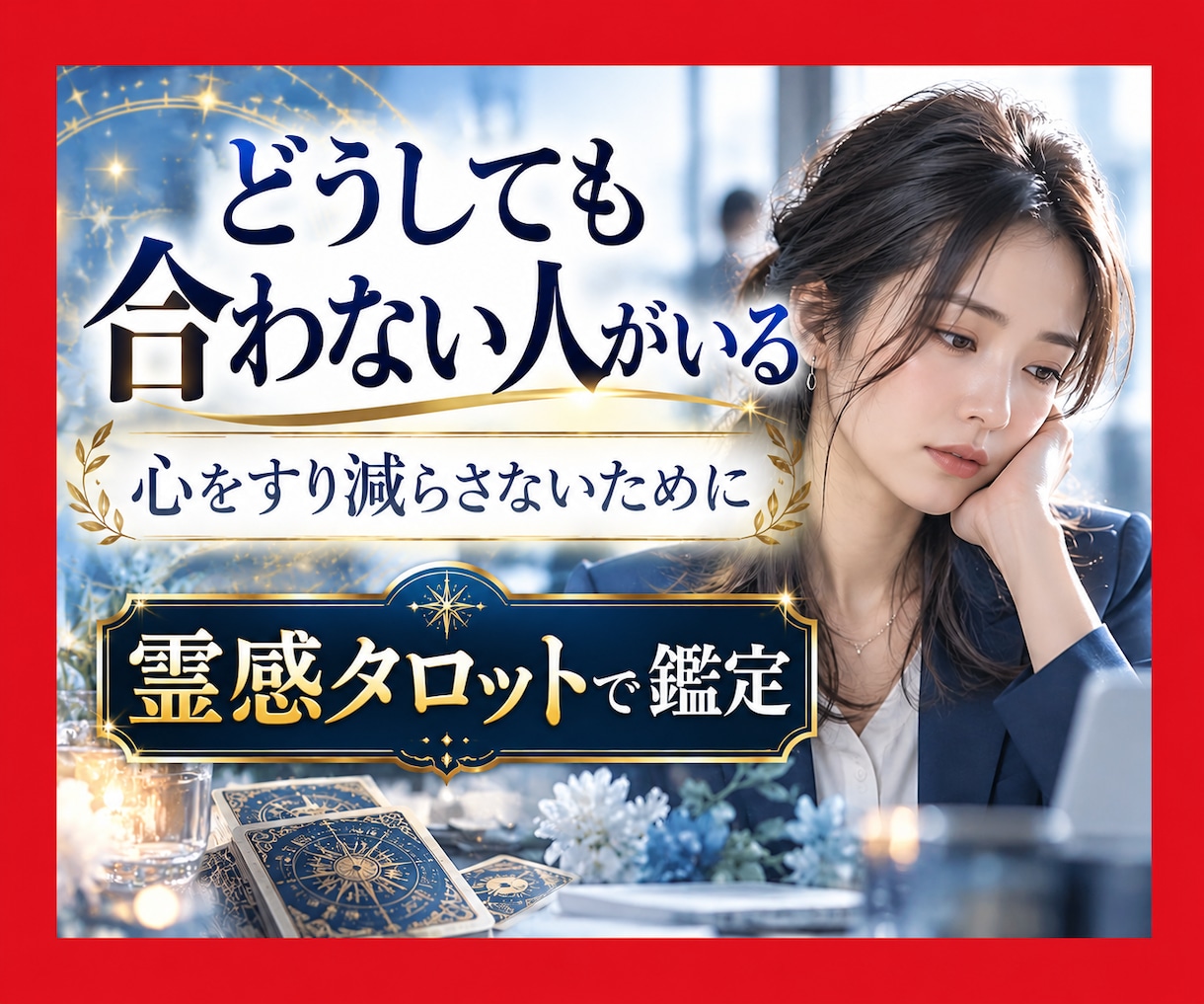 職場のあの人に会うのがつらい…接し方を占います 霊感タロットで相手の本音と接し方を読み解きます イメージ1