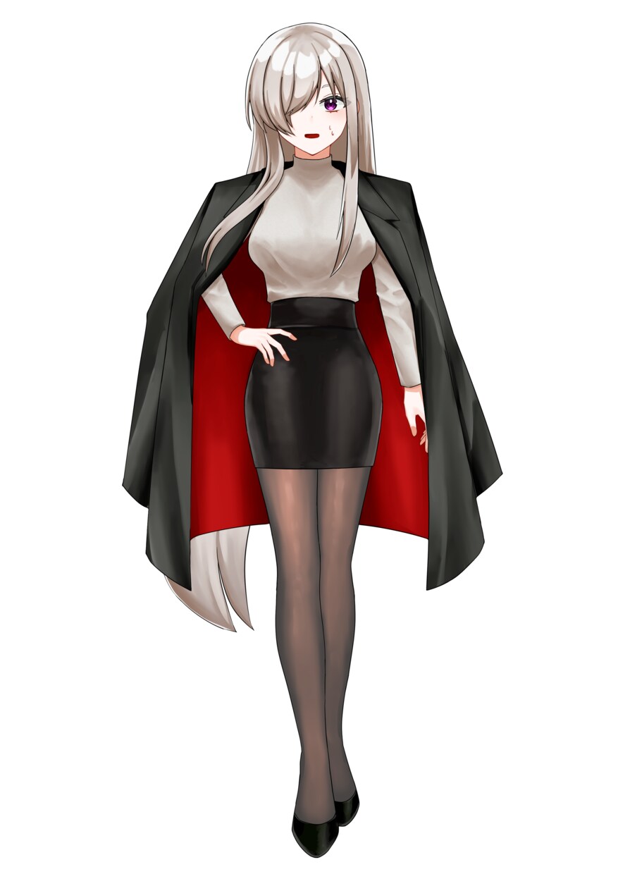 大人な女性をイメージしたイラストになります コート着脱のイラストがあります。 イメージ5