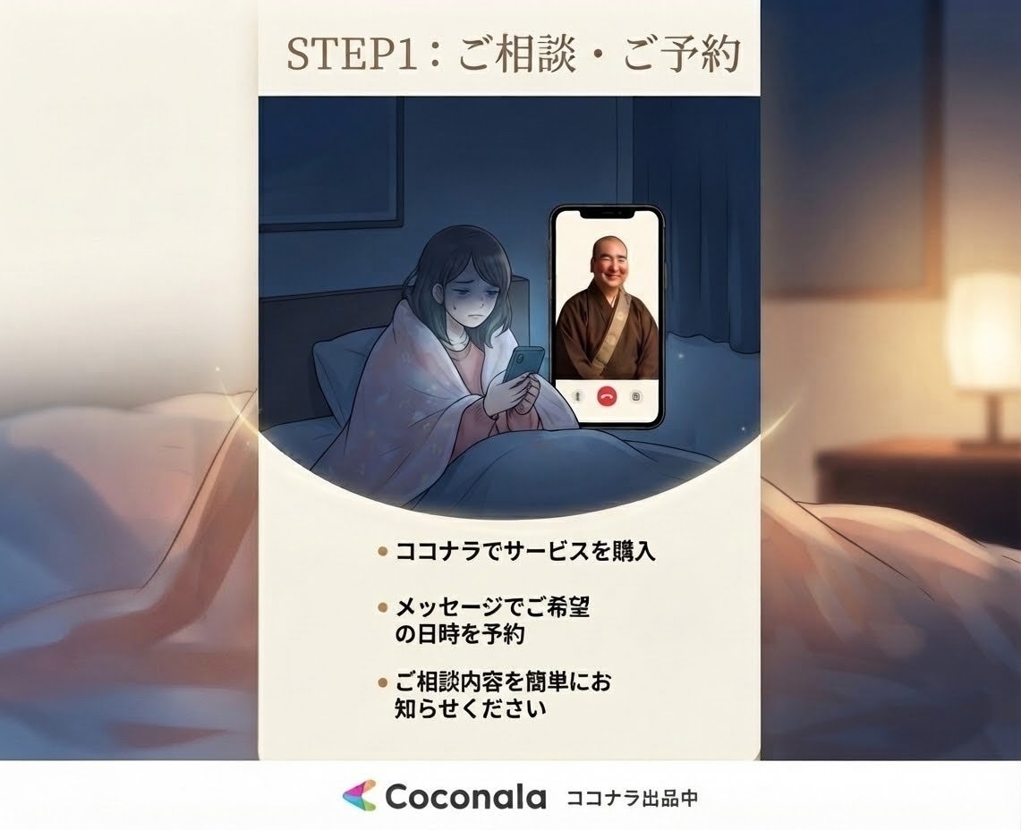 現役お坊さんがこころのモヤモヤを電話で聞きます 夜のモヤモヤをほぐす　僧侶と話す、誰にも否定されない夜の時間 イメージ2