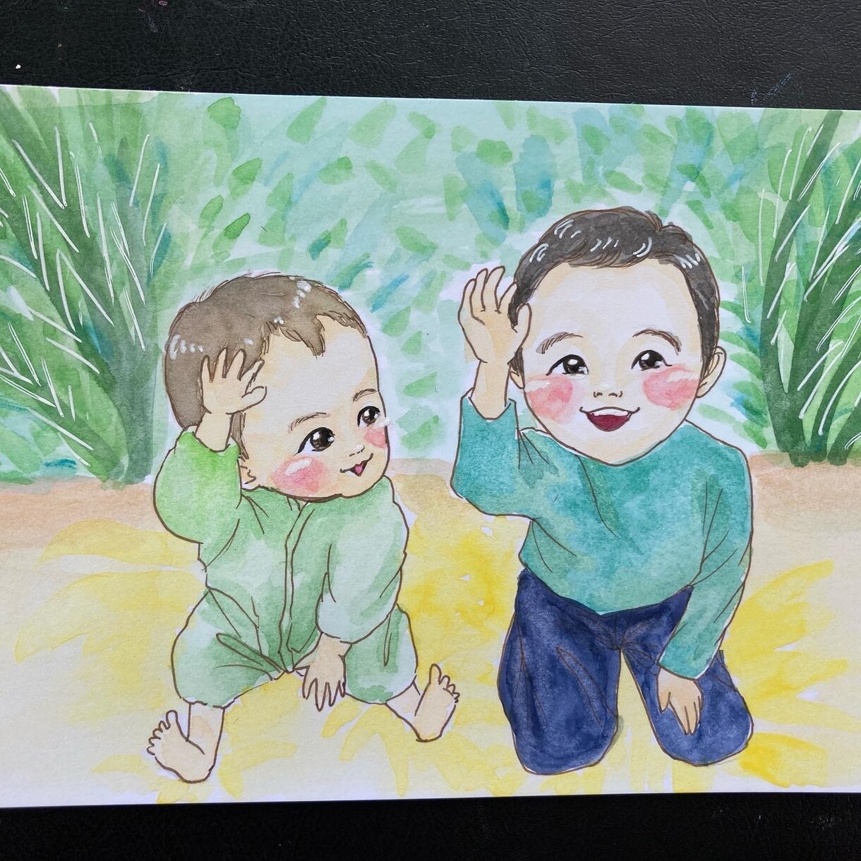 アナログ、デジタルで似顔絵やアイコンを作成します 大世帯で育ったので、子供、親子、仲間など仲のいい絵が得意です イメージ4