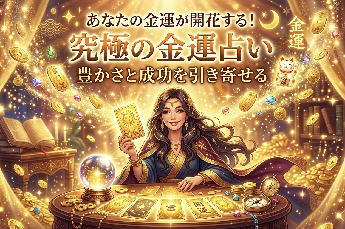 お金の流れ、金運を占います 究極の金運占い、豊かさと成功を引き寄せる イメージ1
