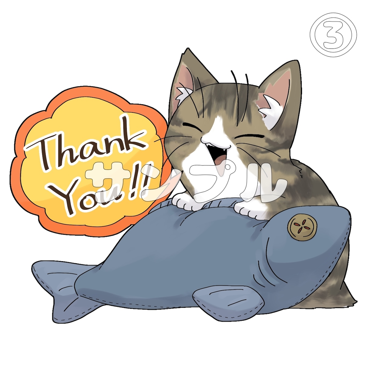 おうちの猫ちゃんを可愛くイラスト化します それぞれの猫ちゃんの個性に合った表情で！ イメージ4