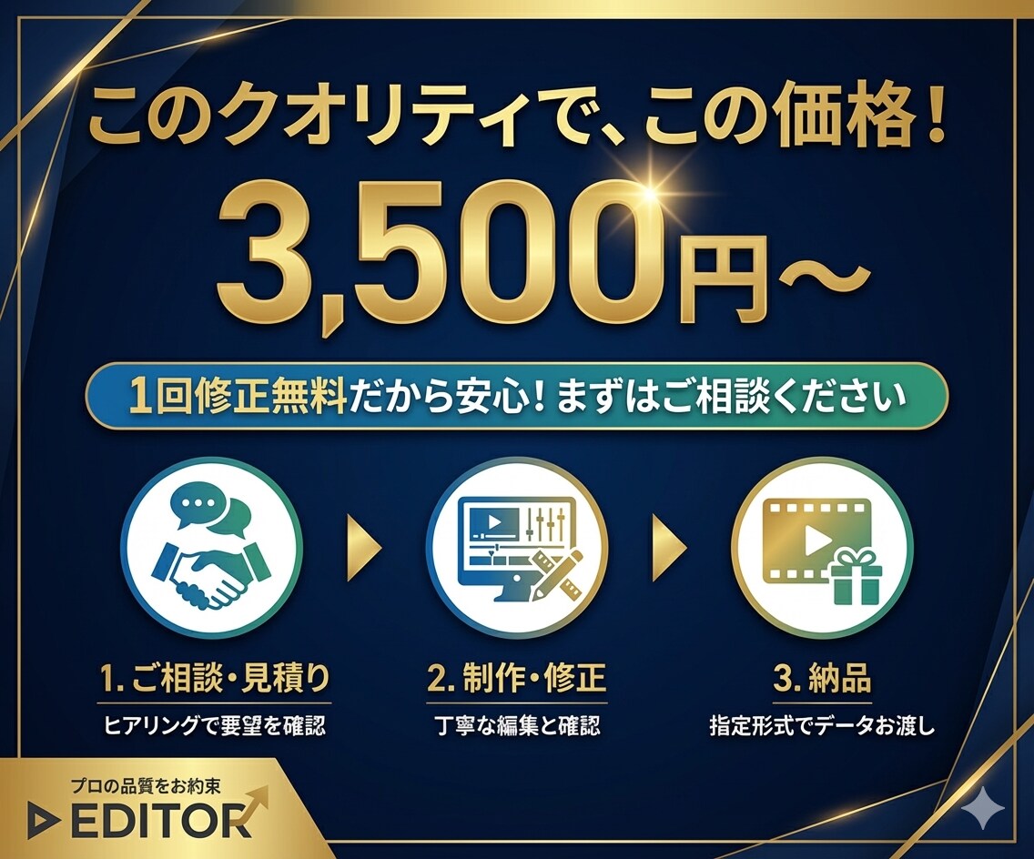 YouTubeやSNS向けの動画編集を代行します 初心者・個人勢歓迎！丁寧なカットとテロップで動画を整えます イメージ3