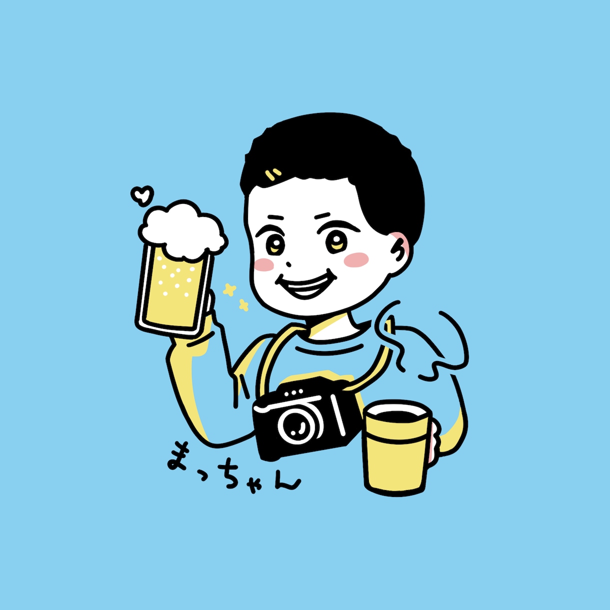 親しみやすい・かわいいタッチの似顔絵作成します SNSのアイコンとして使いやすいタッチの似顔絵です！ イメージ3