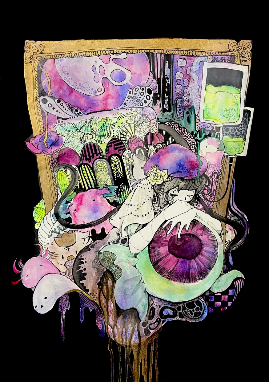 ゼンタングル風イラスト制作します 見てて飽きない細かめアートイラスト イメージ9