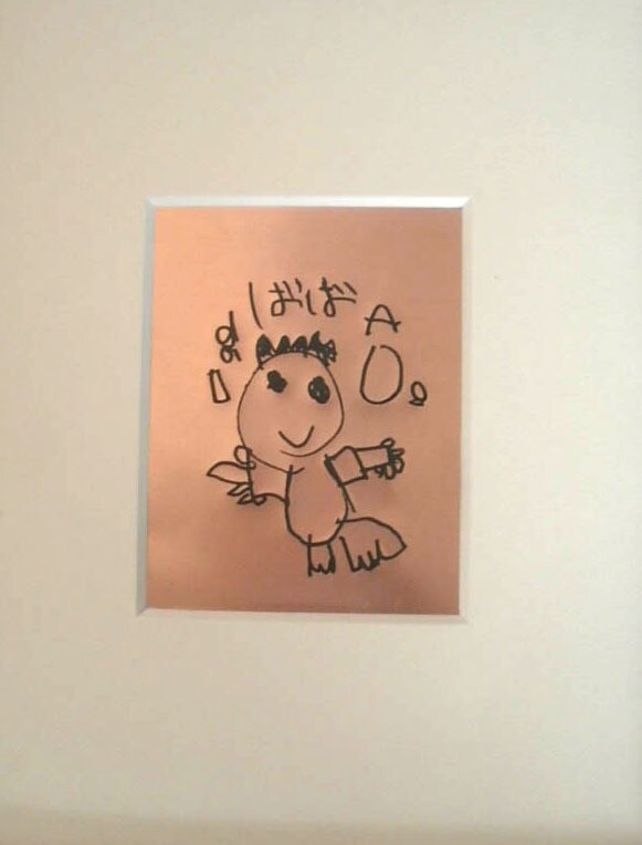 日本初、描いた絵をそのままレリーフにします 可愛いお孫さんの絵、初めて描いたお子様の絵を100年残します イメージ4
