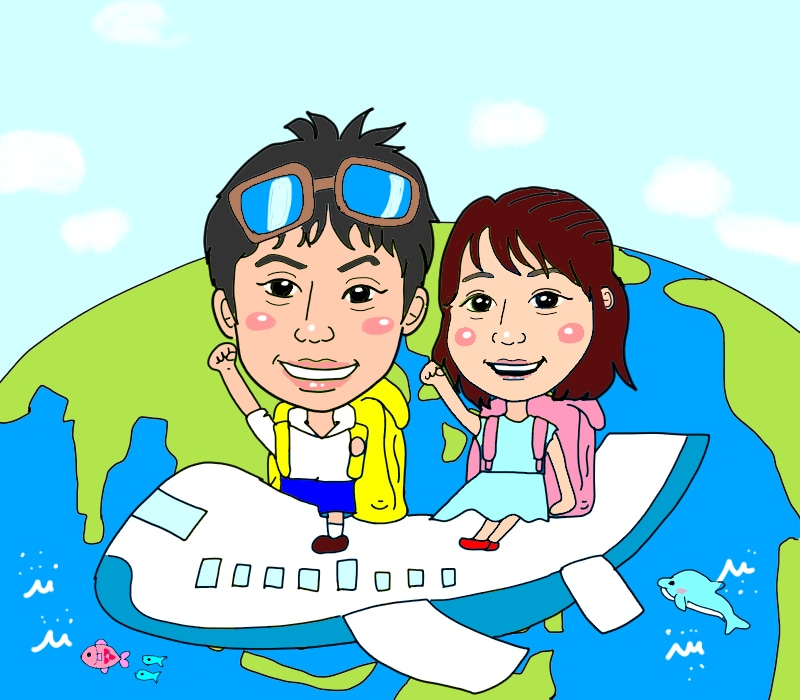 sns用アイコンなどの似顔絵イラストお描きします アイコン用、背景用など、一度ご相談下さい☆ イメージ4