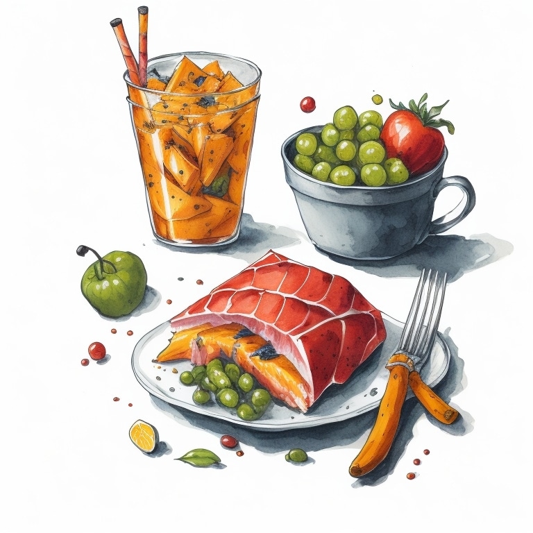 商用利用可能な食べ物の水彩画イラスト描きます 温かみのあるイラストで美味しさを届けます イメージ2